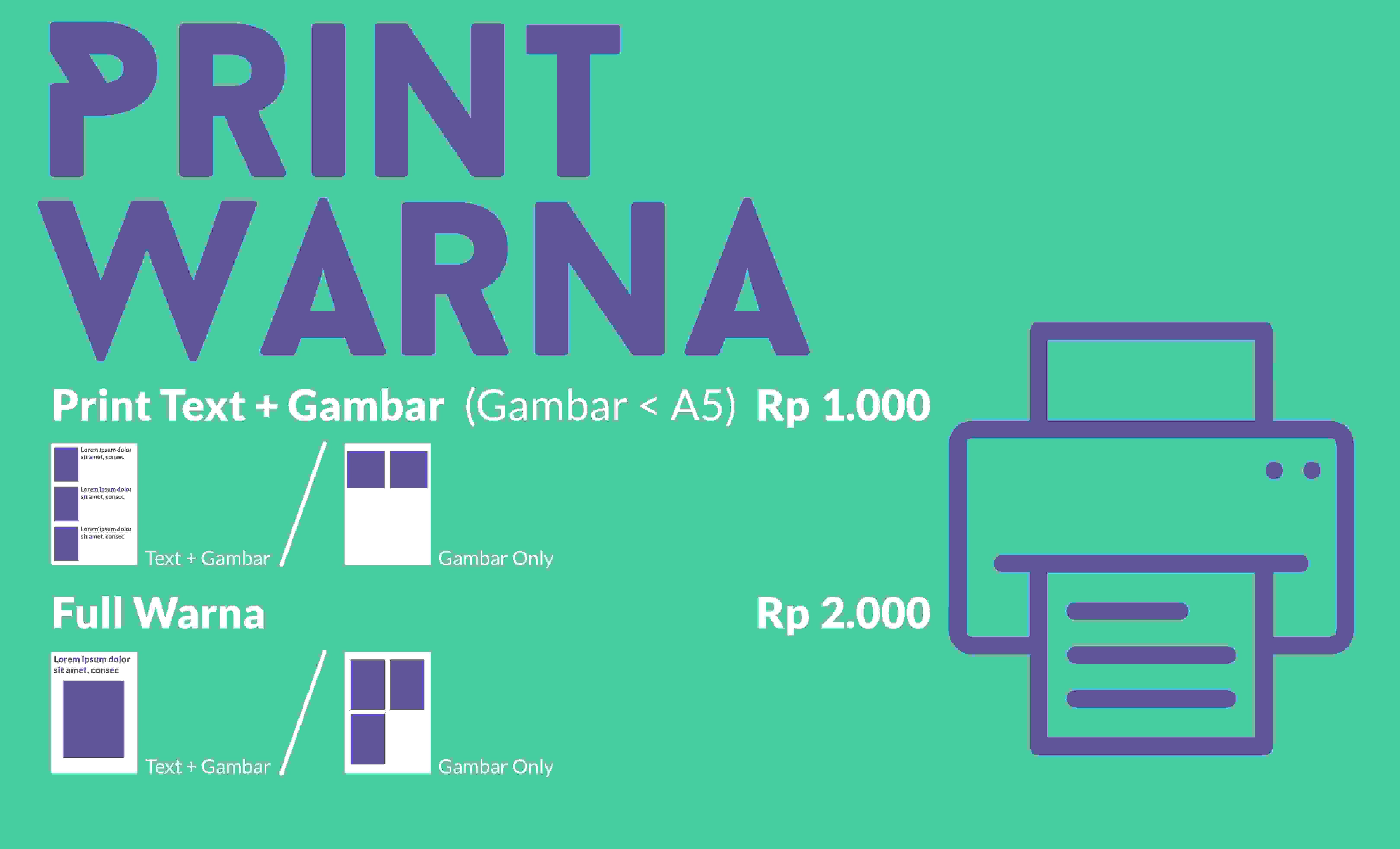 JASA PRINT A4 COLOUR